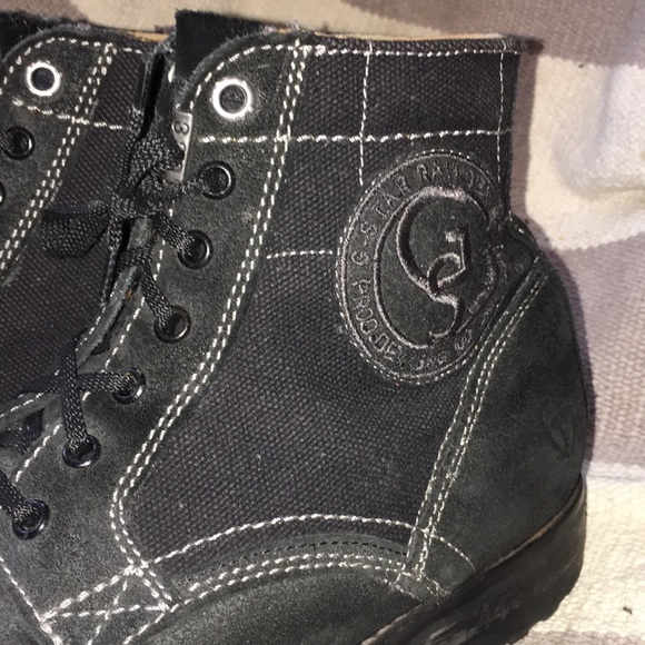 G-Star Raw Denim & Suede Black Boot 11 Style 3301 - Picture 7 of 8